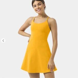 Halara Active Dress - Yellow - Backless - Large